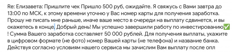 Михушкина Елизавета - инвест мошенница