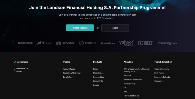 Landson Financial Holding S.A. - инвест мошенники