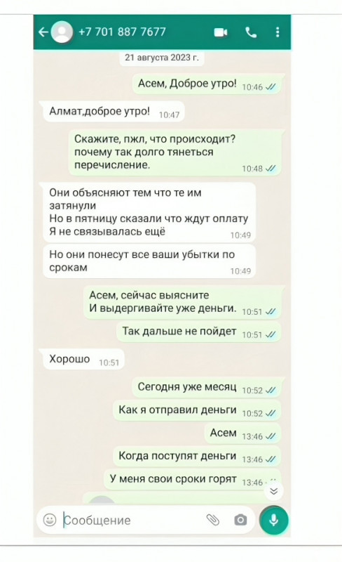 Тургимбаева Асем - казахская мошенница